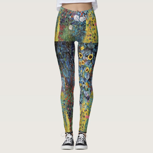 Leggings Flores silvestres impresionistas (Anverso)