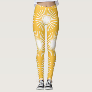 Leggings Flores simples: diseño escandinavo sin costuras.