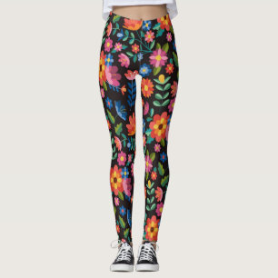 Leggings flores tiernas adorables y coloridas