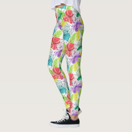 Leggings Flores tropicales sin costura
