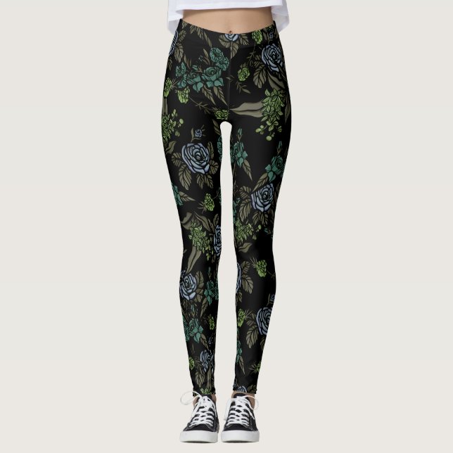 Leggings Flores verdes de la Tierra (Anverso)