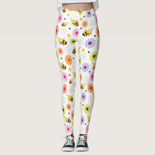Leggings Flores y abejas