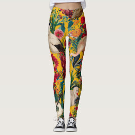 LEGGINGS FLORES Y AVES XVIII