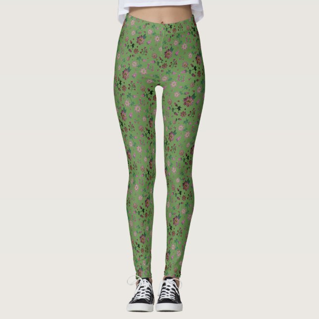 Leggings Flores y bayas (Anverso)