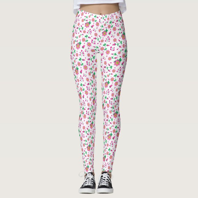 Leggings Flores y bayas (Anverso)