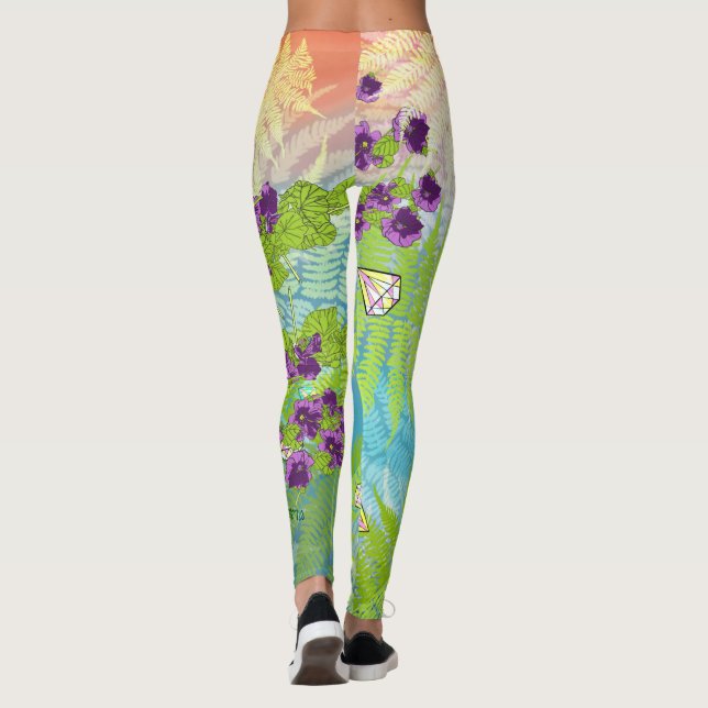 Leggings Flores y helados (Reverso)