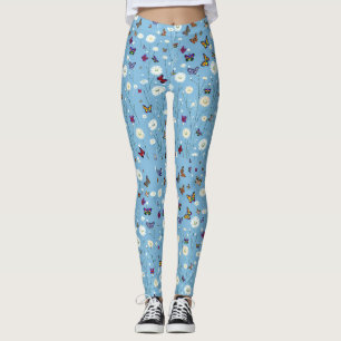 Leggings Flores y mariposas