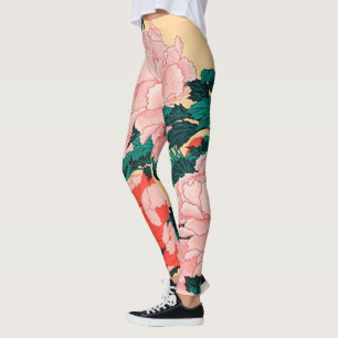 Leggings Flores y mariposas Hokusai
