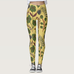 Leggings Flores y mariposas sin costura florales
