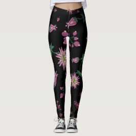 Leggings Flores y niebla de bayas