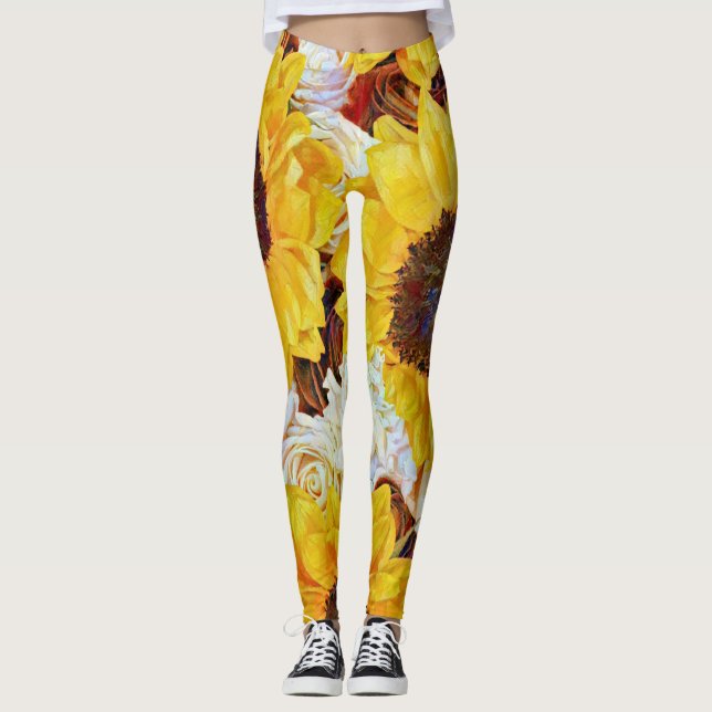 Leggings Flores y Rosas: Leyendas artísticas (Anverso)