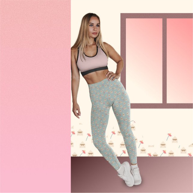 Leggings Flores y sobres (Subido por el creador)