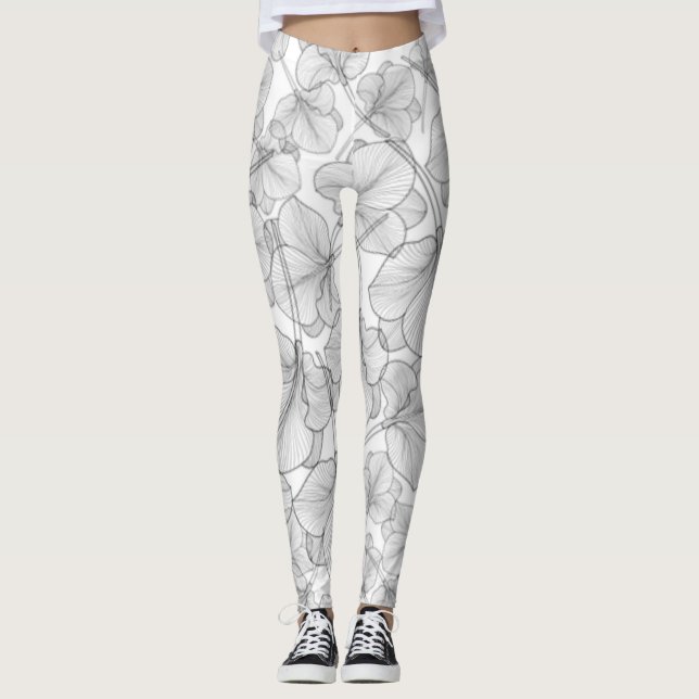 Leggings Flores | Zazzle_Growshop. (Anverso)