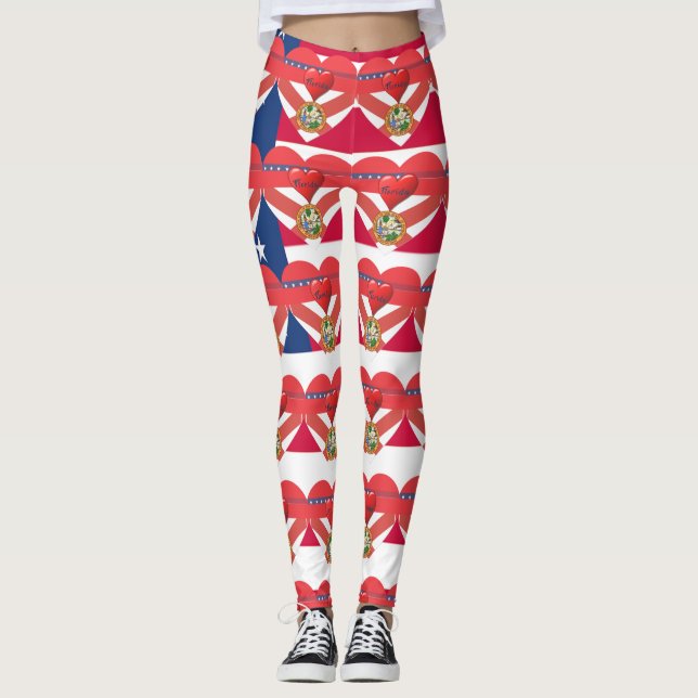 Leggings Florida Sunshine  Patriotic Flag Fun (Anverso)