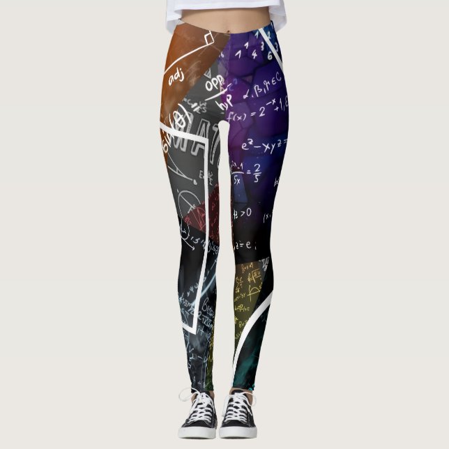 Leggings Flujo de álgebra: Leyendas de arte matemático (Anverso)