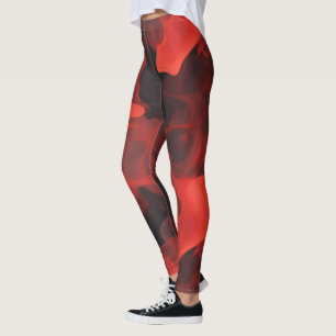 Leggings Flujo de incendio de Crimson