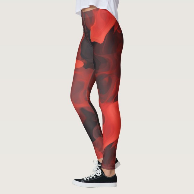 Leggings Flujo de incendio de Crimson (Izquierda)