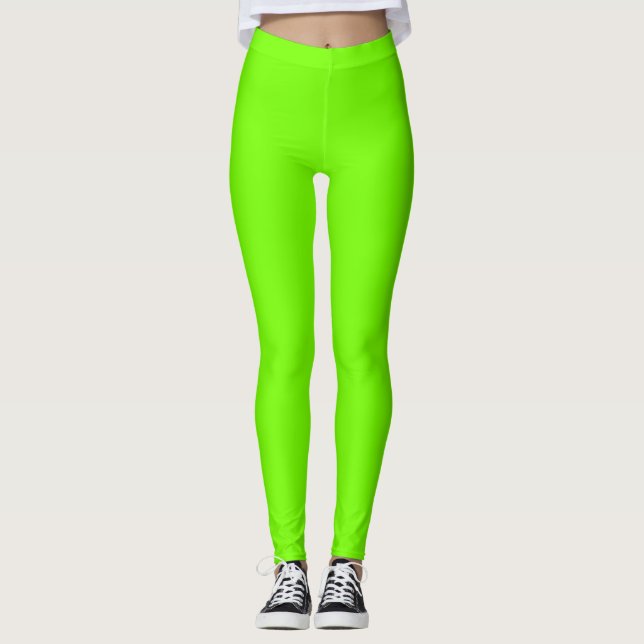 Leggings Fluoro Lime-Green (Anverso)