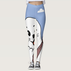 Leggings Foca Guiñando con Pañuelo en la Cabeza Haciendo el