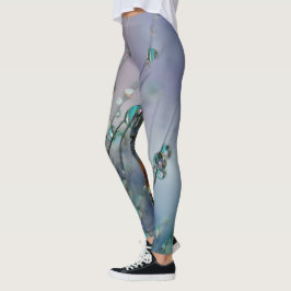 Leggings Foco selectivo de la dew de agua en la planta