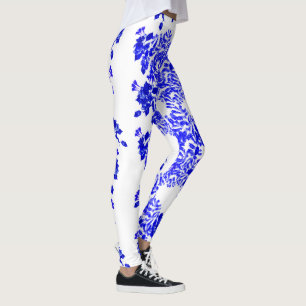 Leggings Foliage azul