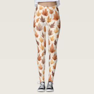Leggings Foliage de arce rústico y seco