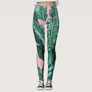 Leggings Foliage De Plantas Tropicales