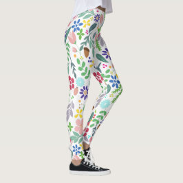 Leggings Foliage floral moderno