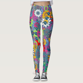 Leggings Folk Floral