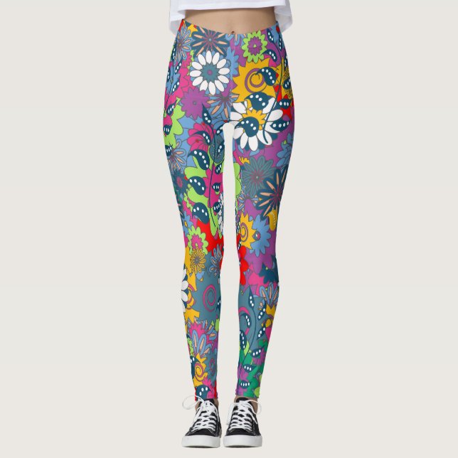 Leggings Folk Floral (Anverso)