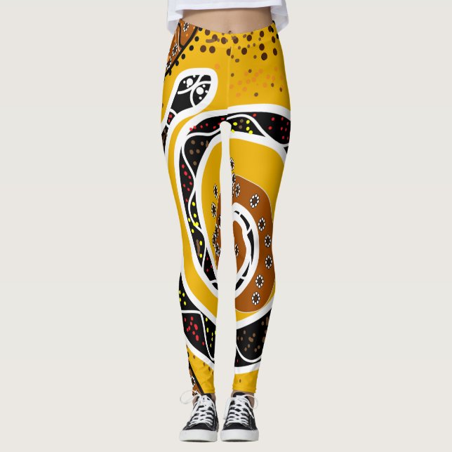 Leggings folklore aborigen indegenioso (Anverso)