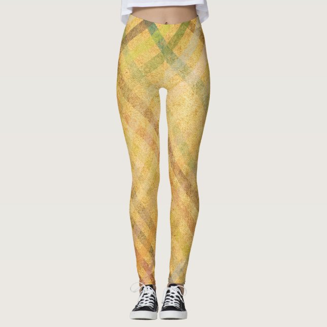 Leggings Fondo abstracto de rayas antiguas. (Anverso)