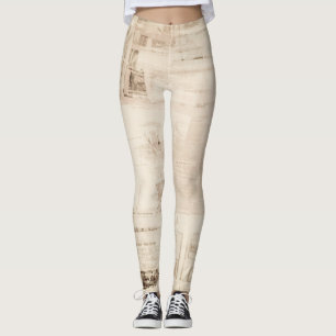 Leggings Fondo antiguo de textura de papel grueso.