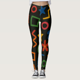 Leggings Fondo Artístico Colorido