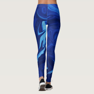 Leggings Fondo azul cobalto