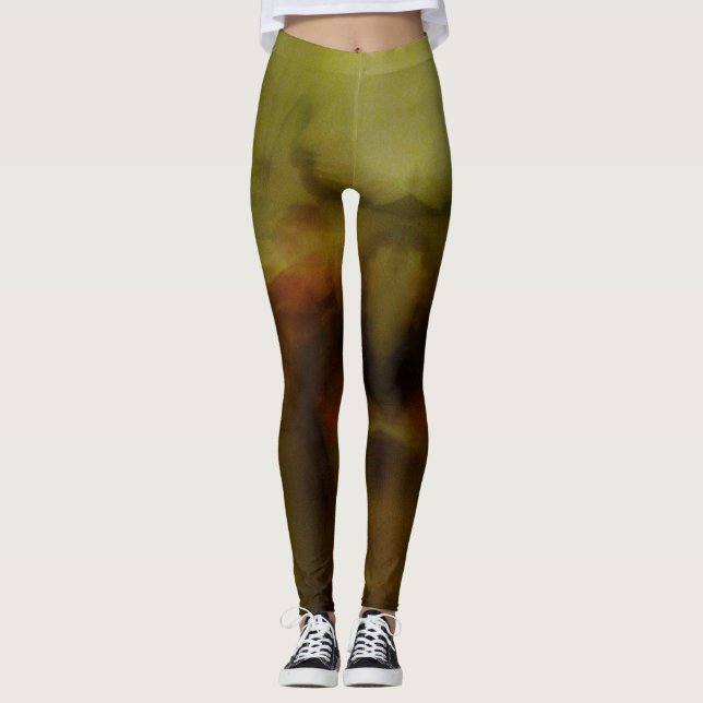 Leggings Fondo borroso marrón (Anverso)