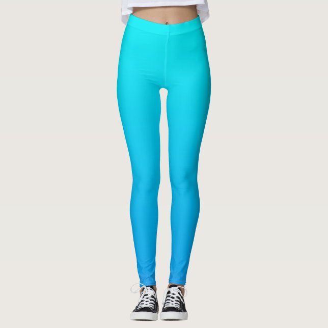Leggings Fondo de color azul (Anverso)