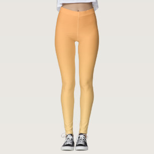 Leggings Fondo de degradado amarillo y naranja