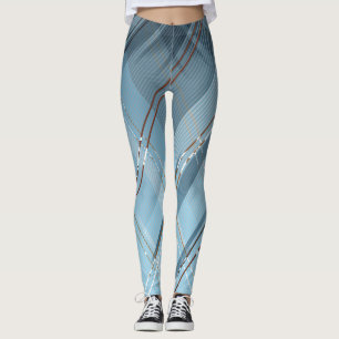 Leggings Fondo de franjas diagonales 4