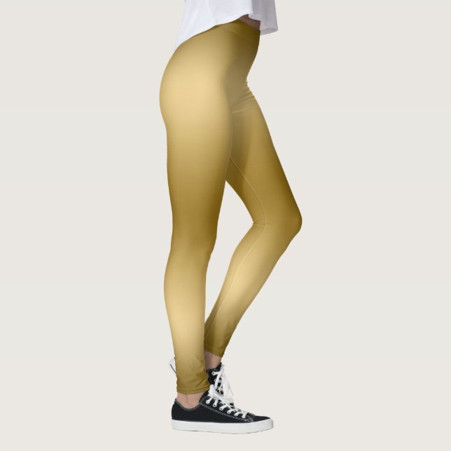 Leggings Fondo de gradiente dorado (Derecha)
