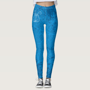 Leggings Fondo de la liga azul