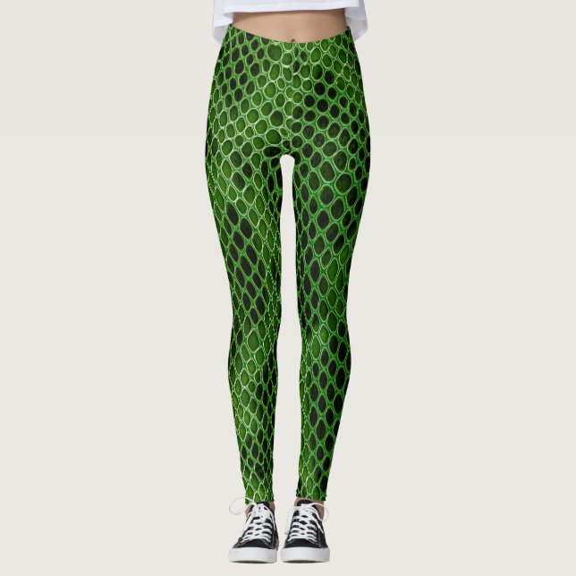 Leggings Fondo de la piel de serpiente exótica (Anverso)