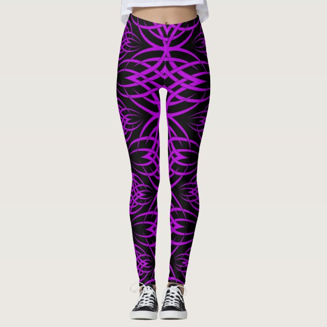 Leggings Fondo de pantalla de Eclipse ( Morado ) (Anverso)