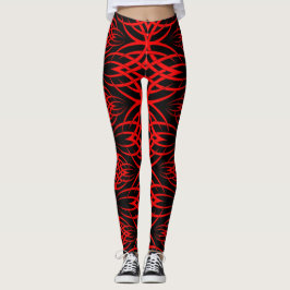 Leggings Fondo de pantalla de Eclipse ( Rojo )