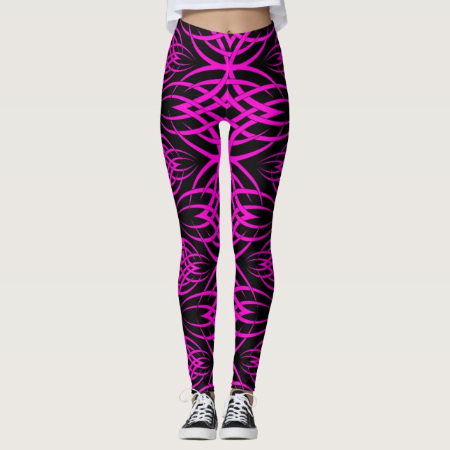 Leggings Fondo de pantalla de Eclipse ( Rosa ) (Anverso)