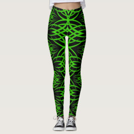 Leggings Fondo de pantalla de Eclipse (Verde)