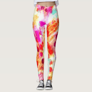 Leggings Fondo de textura de punto de color de forma gruesa