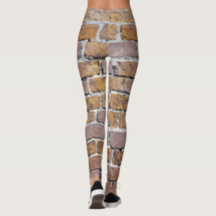 Leggings Fondo del muro de ladrillos