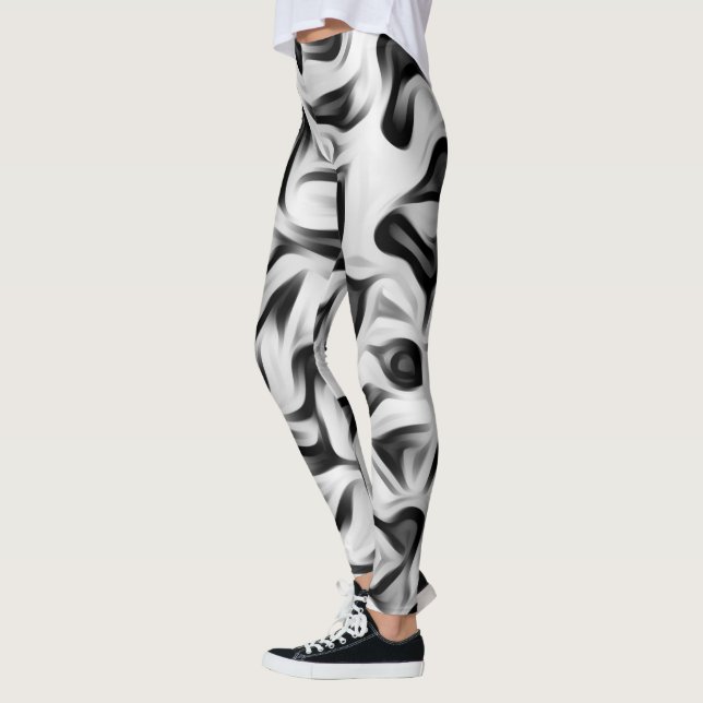 Leggings Fondo gris blanco negro (Izquierda)