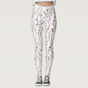 Leggings Fondo multicolor del punto